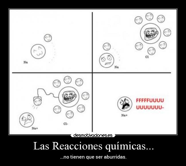 Las Reacciones químicas... - ...no tienen que ser aburridas.