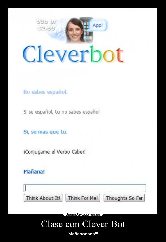 carteles clever bot desmotivaciones
