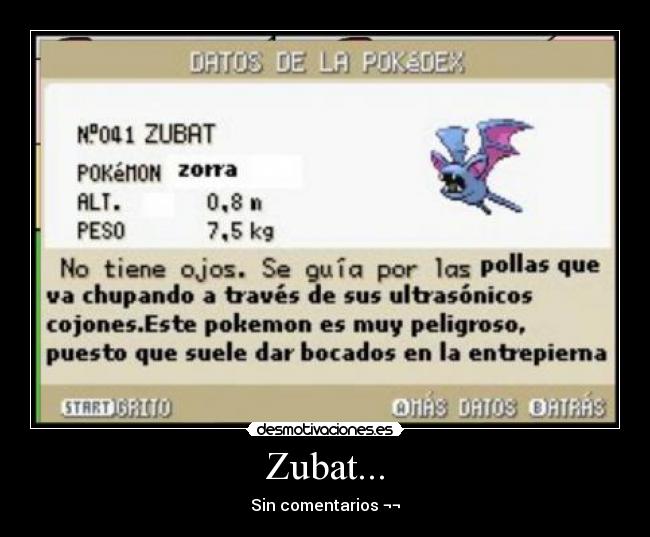 Zubat... - Sin comentarios ¬¬