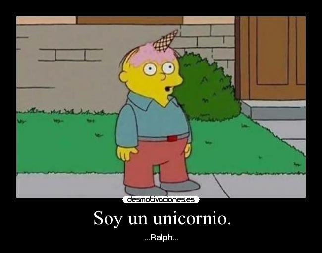 carteles simpsons unicornio desmotivaciones