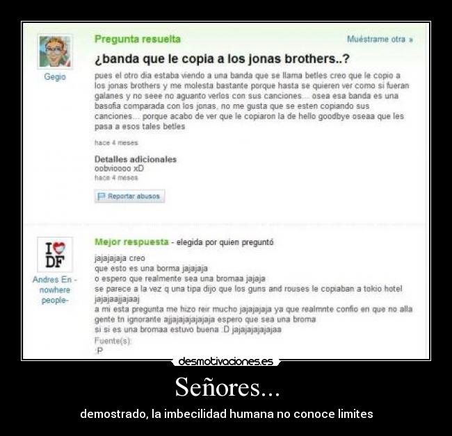 Señores... - 