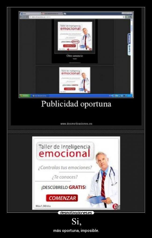 carteles publicidad oportuna doble desmotivaciones