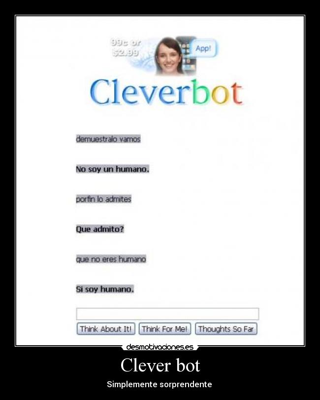 carteles clever bot desmotivaciones