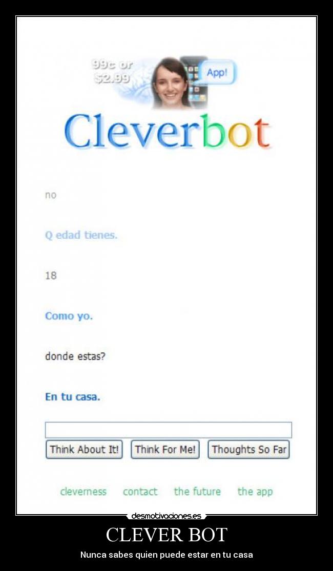 carteles clever bot robot desmotivaciones