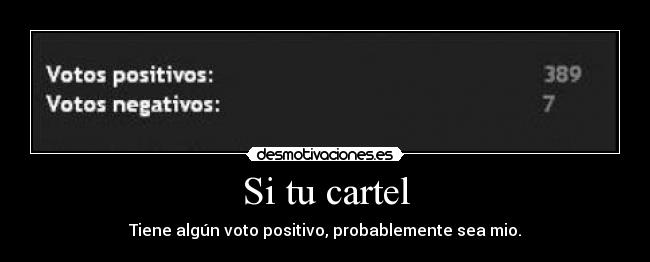Si tu cartel -