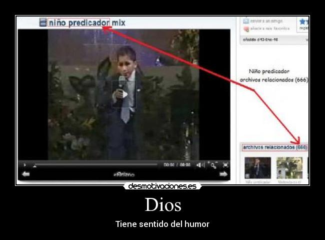 carteles dios dios 666 ironia nino predicador nino predicador rellano desmotivaciones