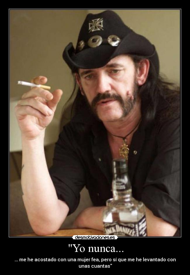 carteles lemmy kilmister sexo motorhead desmotivaciones