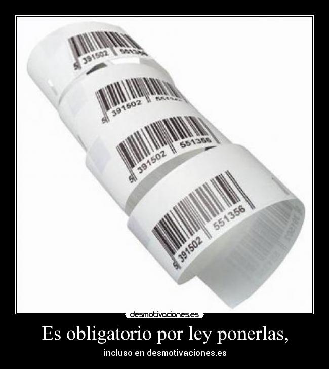 Es obligatorio por ley ponerlas, - incluso en desmotivaciones.es