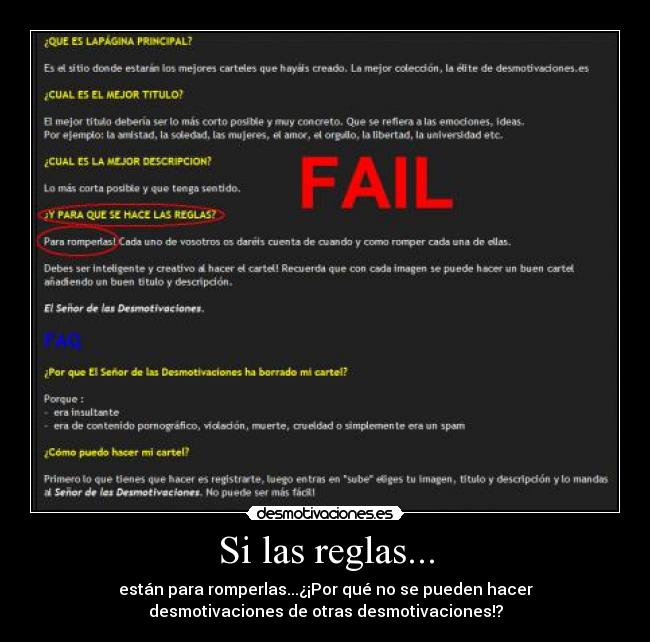 Si las reglas... - 