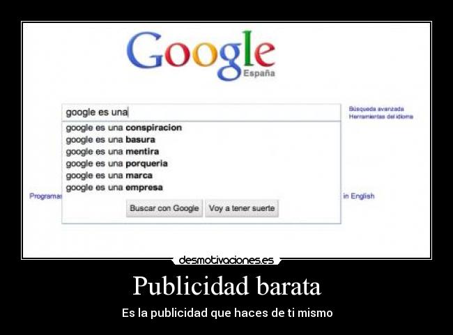 Publicidad barata - 