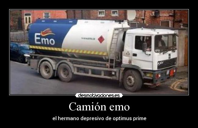 Camión emo - el hermano depresivo de optimus prime