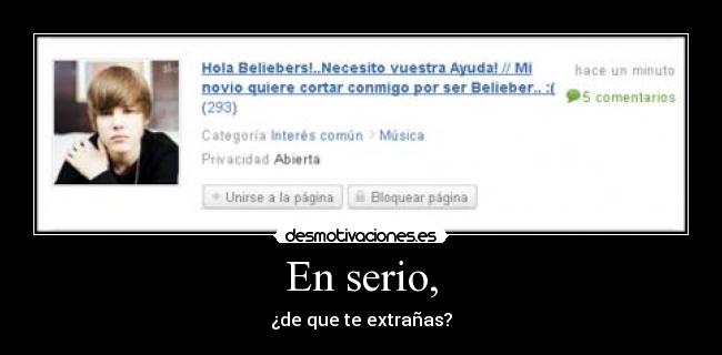 En serio, - 