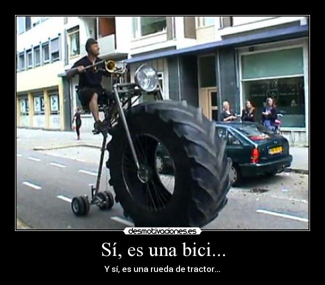 Sí, es una bici... -