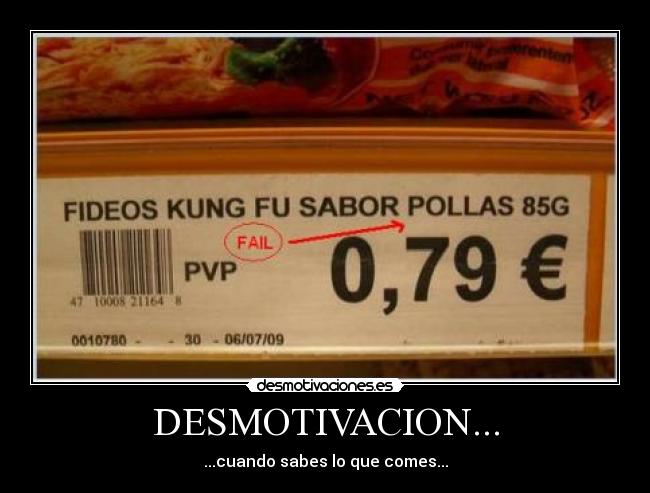 carteles comer desmotivaciones