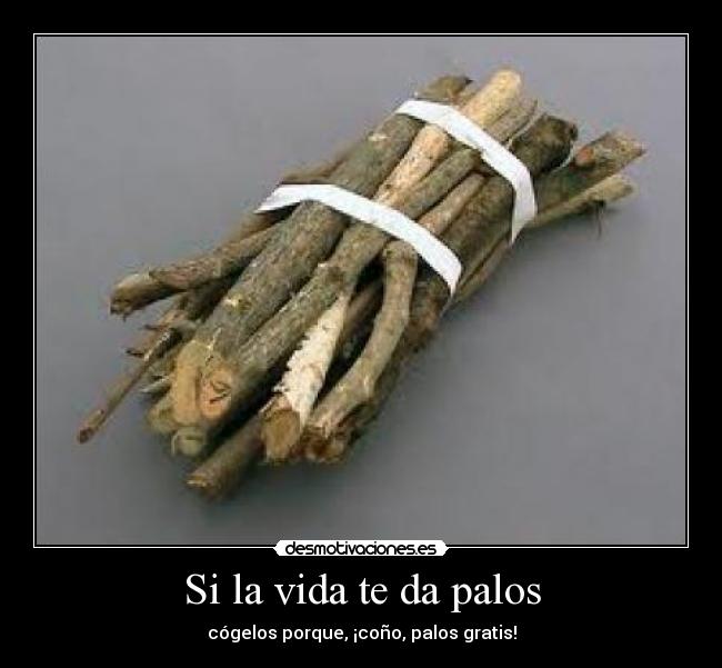 carteles vida palos gratis desmotivaciones