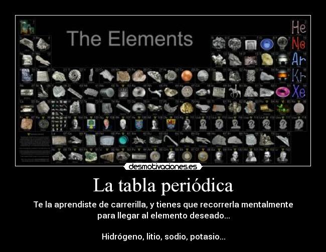 La tabla periódica - 