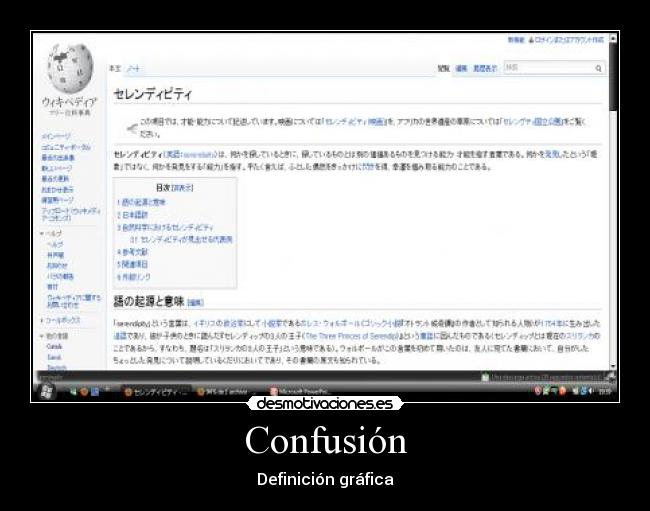 Confusión - Definición gráfica