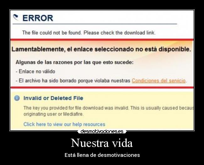 carteles vida nuestra vida esta llena desmotivaciones desmotivaciones