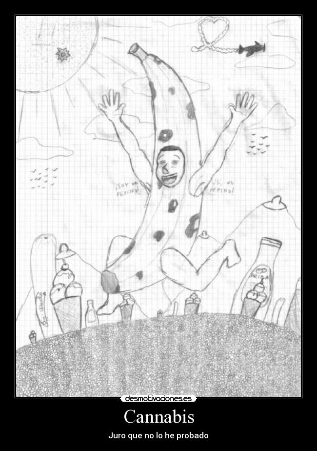 carteles wosele sesi cannabis pepino platano mundo color desmotivaciones