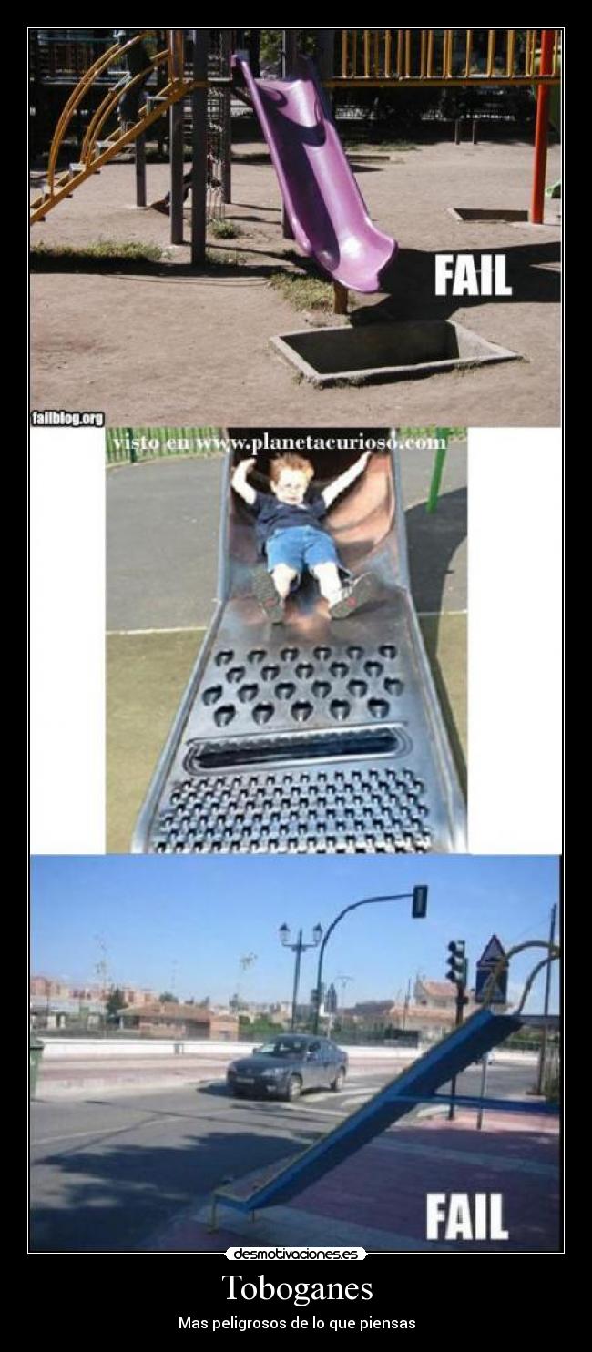 Toboganes - Mas peligrosos de lo que piensas