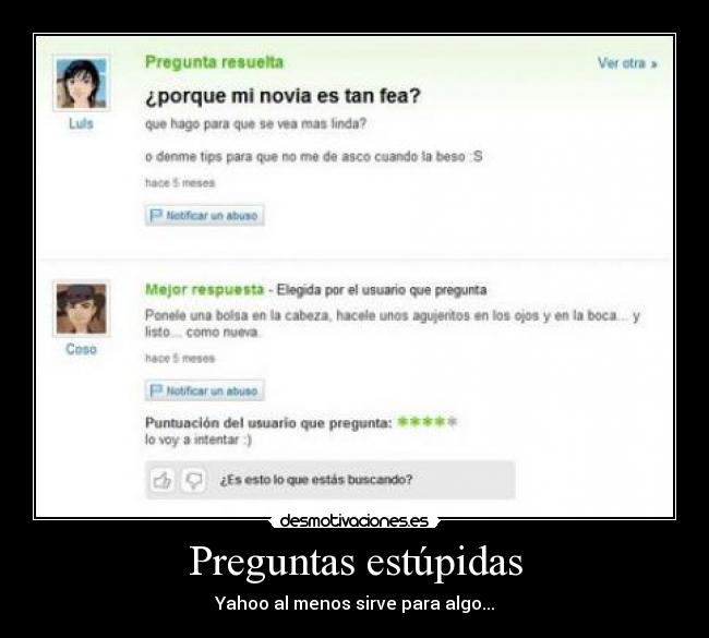 carteles preguntas estupidas desmotivaciones