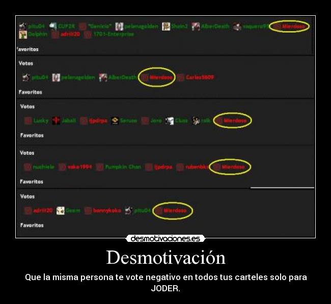 Desmotivación -