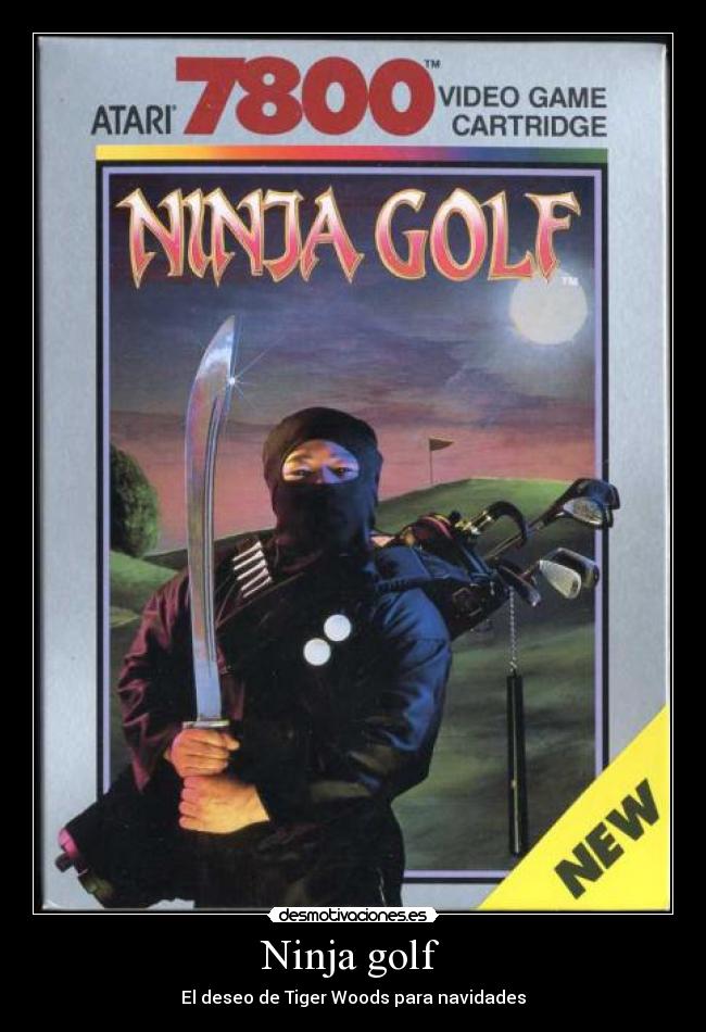 Ninja golf  - El deseo de Tiger Woods para navidades