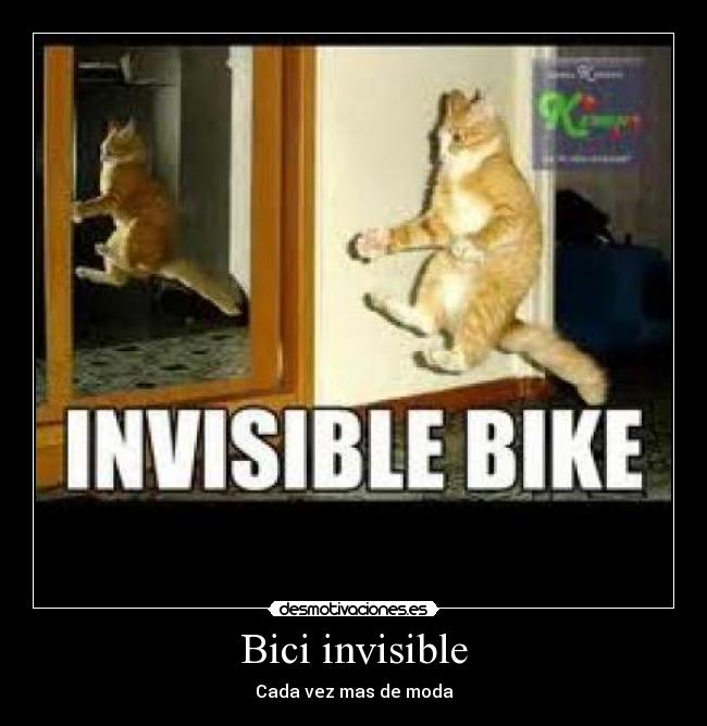 Bici invisible - Cada vez mas de moda