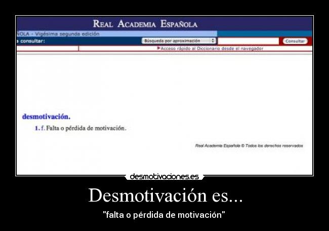 Desmotivación es... - 