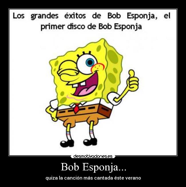 carteles bob esponja desmotivaciones