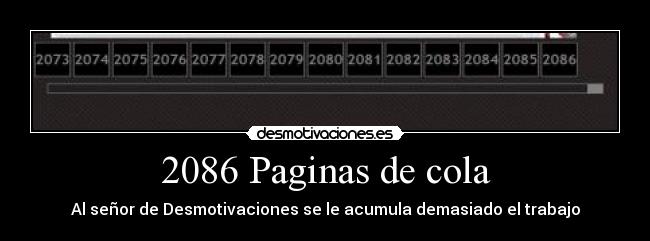 2086 Paginas de cola -