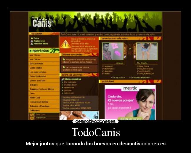 TodoCanis - Mejor juntos que tocando los huevos en desmotivaciones.es