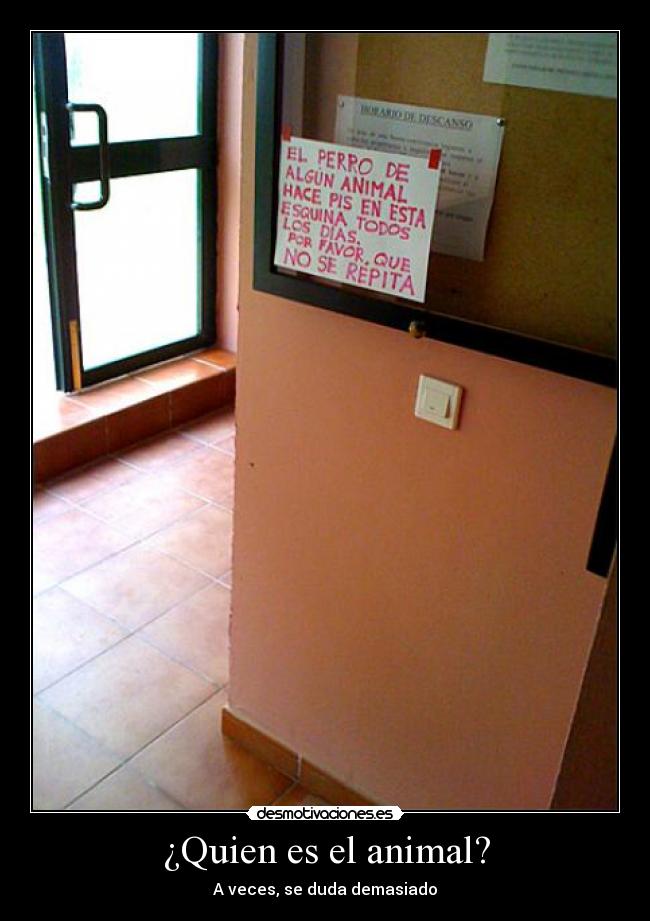 ¿Quien es el animal? - A veces, se duda demasiado