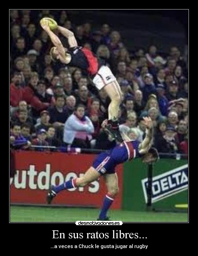 En sus ratos libres... -