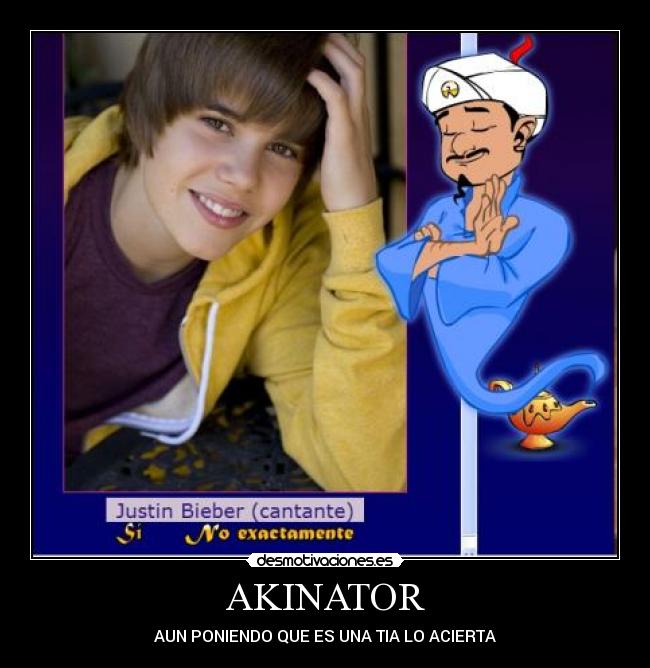 AKINATOR - AUN PONIENDO QUE ES UNA TIA LO ACIERTA