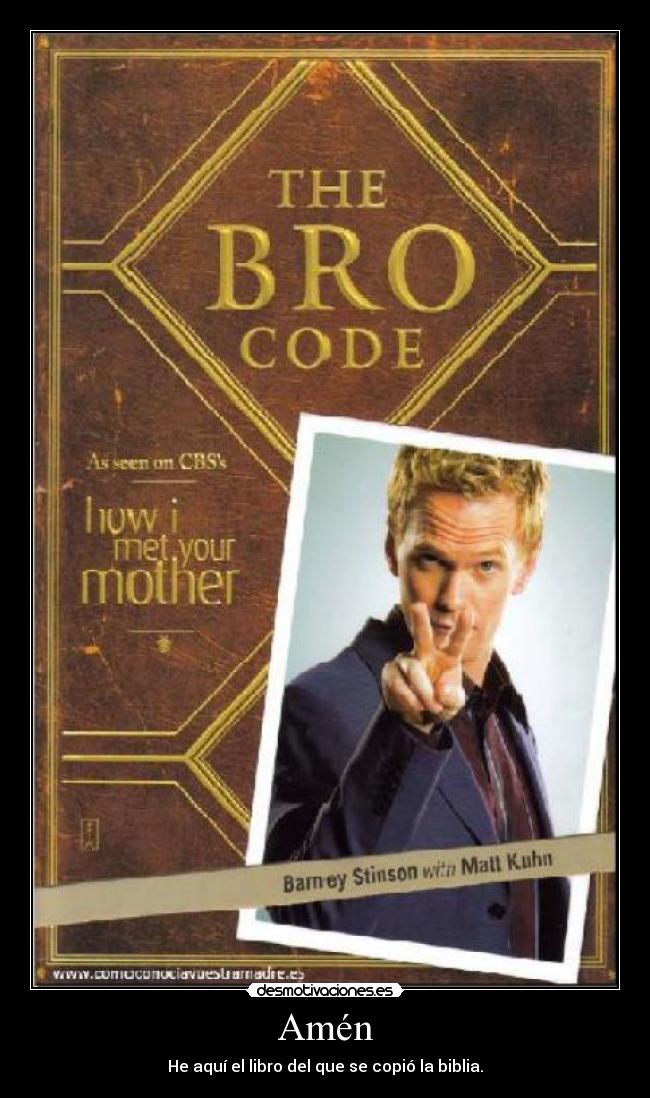 carteles bro code desmotivaciones