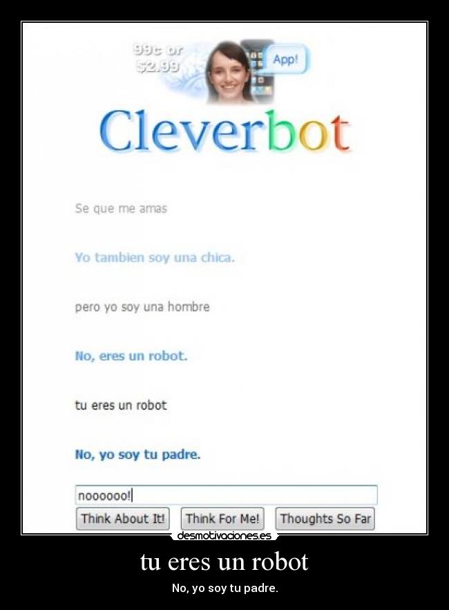 carteles cleverbot tonto anormal desmotivaciones