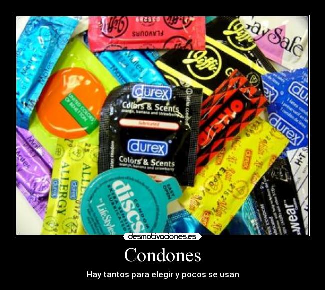 carteles condones comedia desmotivaciones