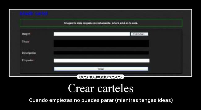 Crear carteles - 