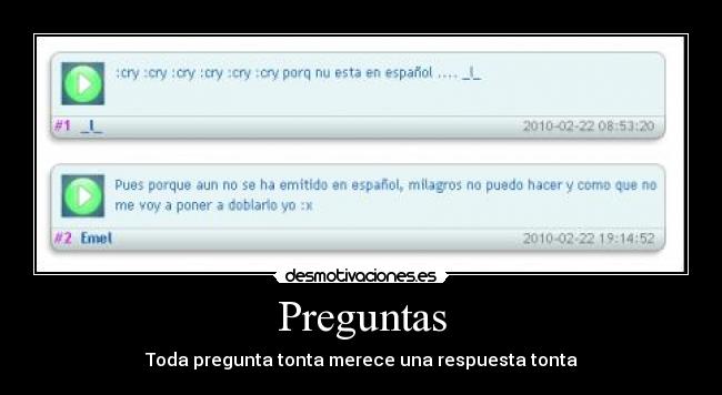 carteles preguntas desmotivaciones