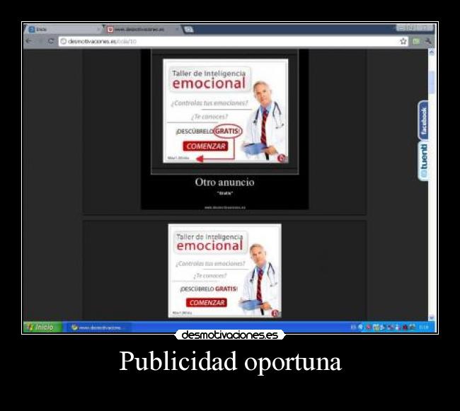 Publicidad oportuna -