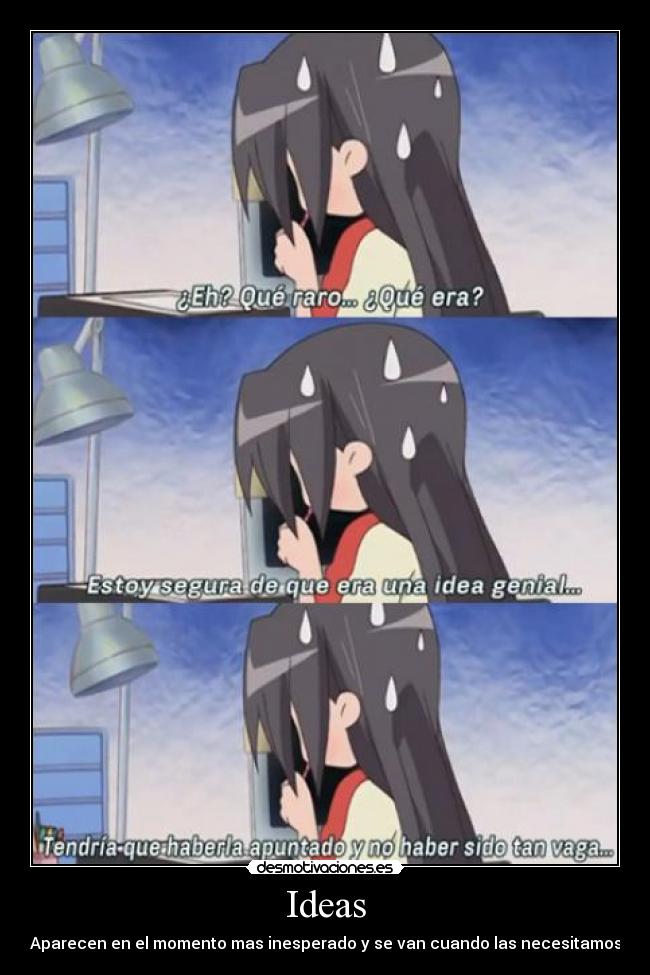 carteles ideas ideas anime lucky star desmotivaciones