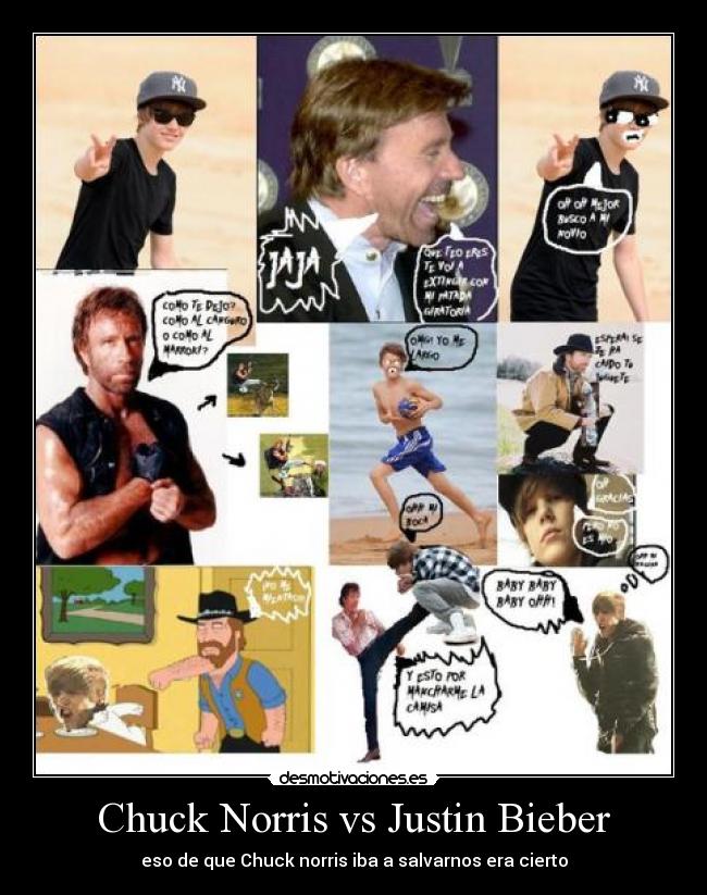 Chuck Norris vs Justin Bieber -