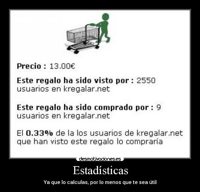 Estadísticas - Ya que lo calculas, por lo menos que te sea útil