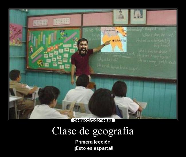 carteles clase geografia esparta desmotivaciones