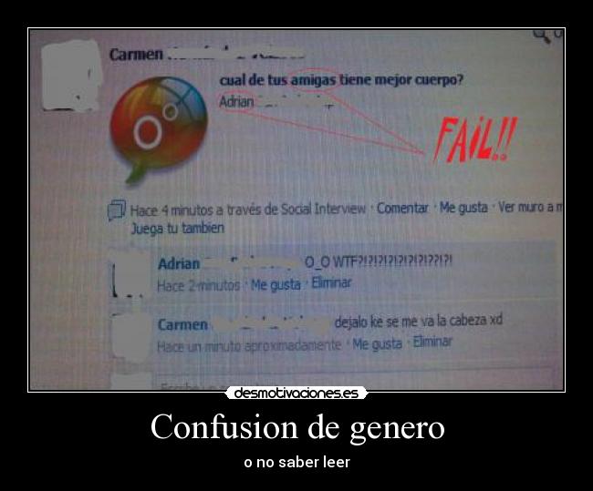 Confusion de genero -