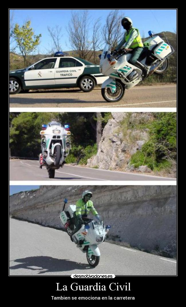 La Guardia Civil - Tambien se emociona en la carretera