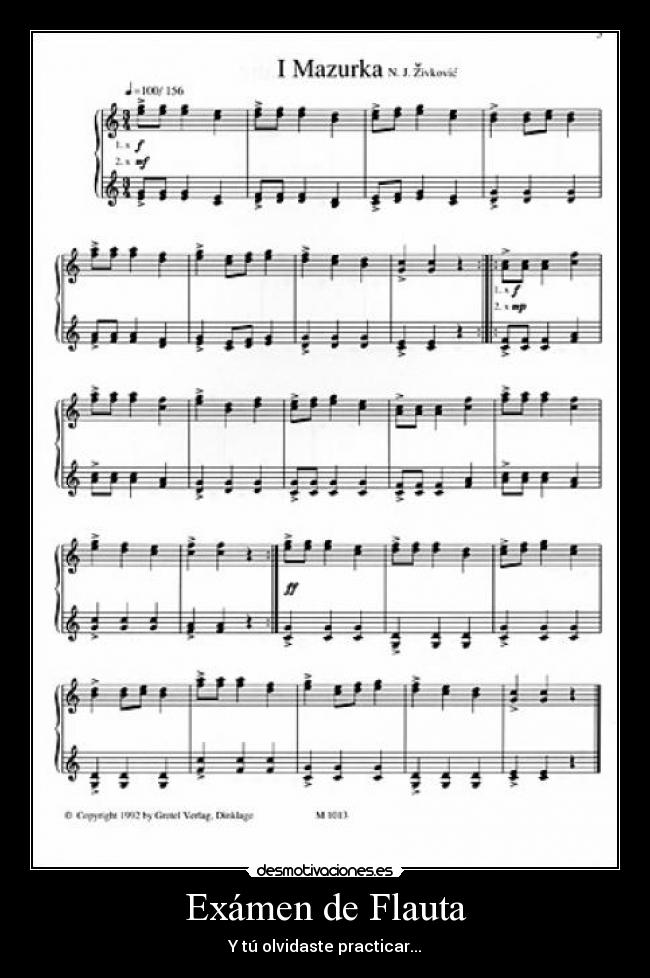 Exámen de Flauta -