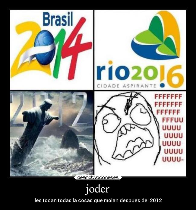 joder - les tocan todas la cosas que molan despues del 2012