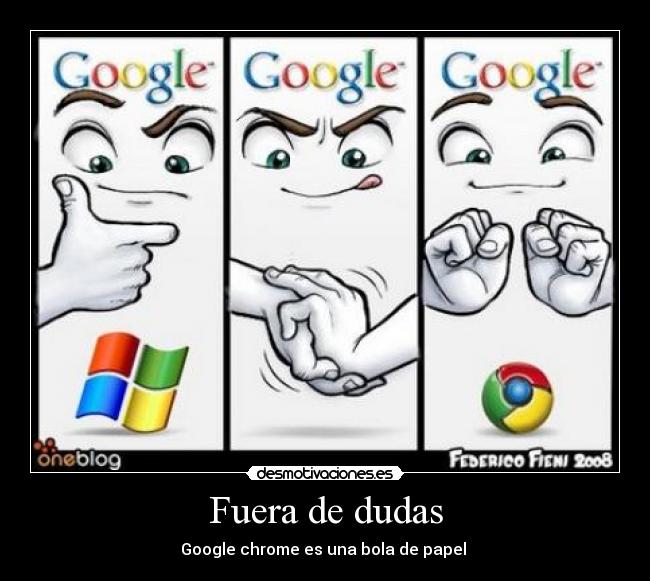 Fuera de dudas - Google chrome es una bola de papel 